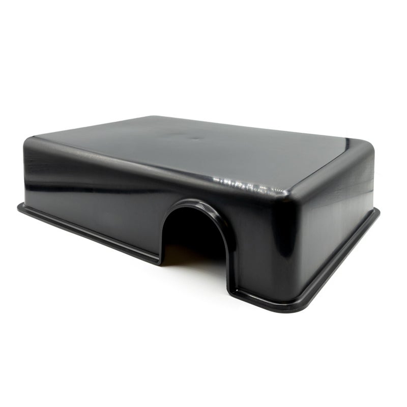 Pangea Reptile Hide Box (D - Large 13"x9"x3") - Fits Most Standard Rack Units, Usable as Snake Tank Accessories, Good for Ball Python, Boas, Leopard Geckos, Kingsnake